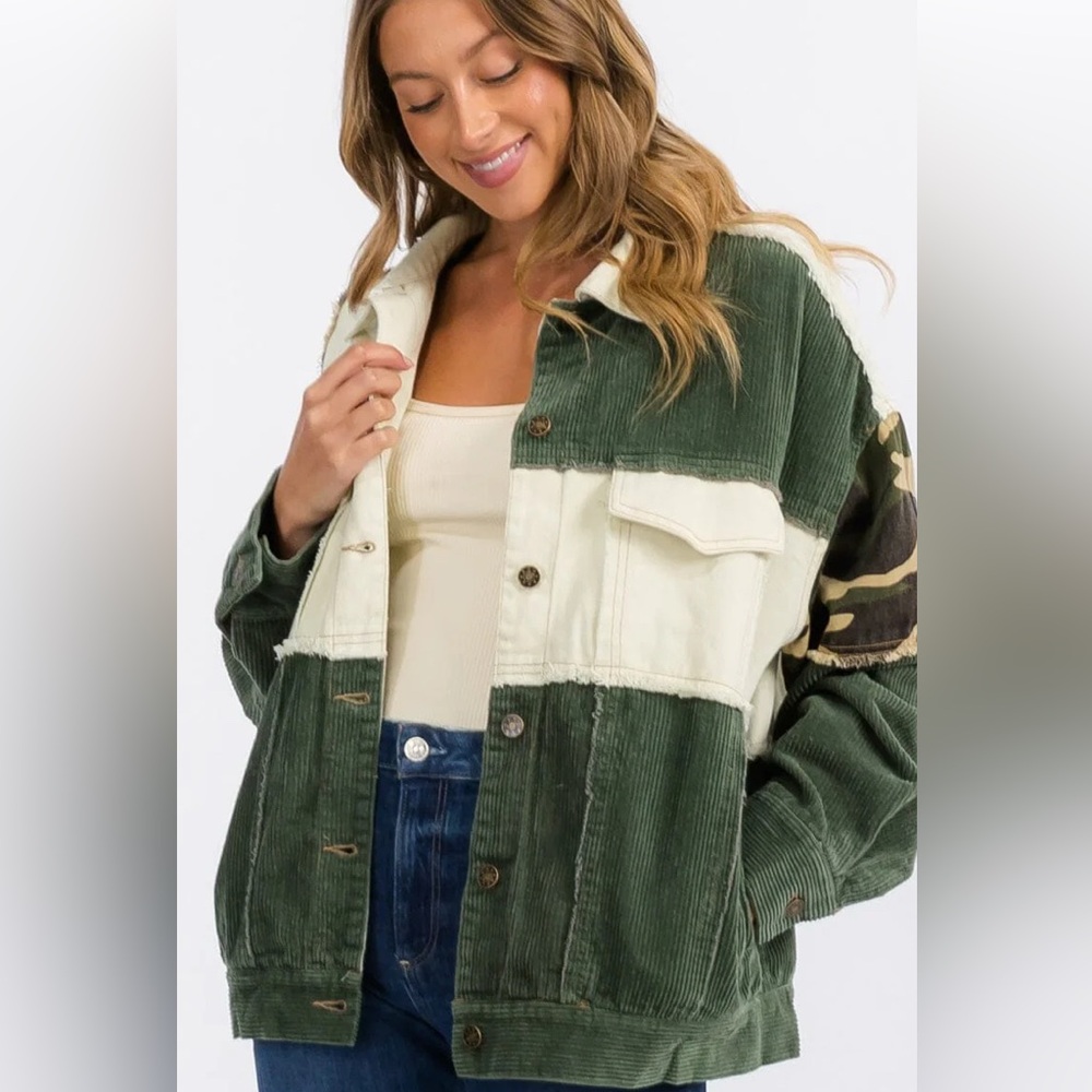 COPY - Camo patch work jacket